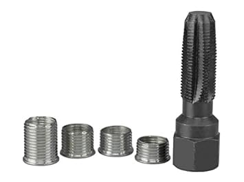 Sägenspezi Zündkerzen-Gewinde Reparatur-Set M14x1,25; Gewindeschneider; Gewindebuchse