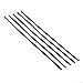 Auto Dynasty 10pcs 12 inches 300mm Long Stainless Steel Wrap/Cable Zip Tie (Black)