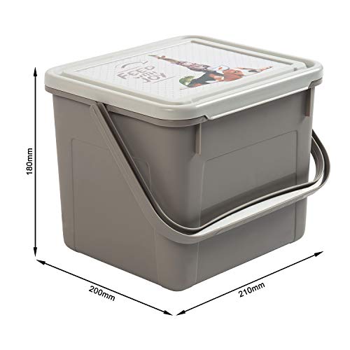 Rotho 45505.10536 Aufbewahrungsbox für Tierfutter aus Kunststoff (PP