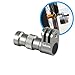 Mekingstudio SE-BA01 Full Metal Bike Bicycle Wheel Hub Camera Bracket Mount Three Prong Mount for Gopro Hero 6 5 4 Session 3+ 3 2 1 Sjcam Xiaomi Yi Action Camera