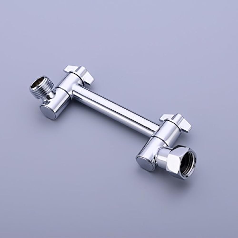 HANEBATH 4 Inch Brass Shower Arm Head Combo Adjustable Height Mount