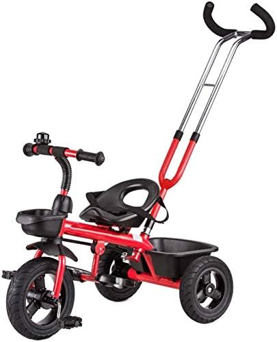 Hujpi Tricycle Bebe Tricycle Bebe Evolutif Avec Pousser La Poignee Tricycle Velo Bebe Avec Boite De Rangement Bebe Trike Avec Ceinture De Securite Adapte Aux Enfants Ages De 1 5 Red Amazon Fr Jardin