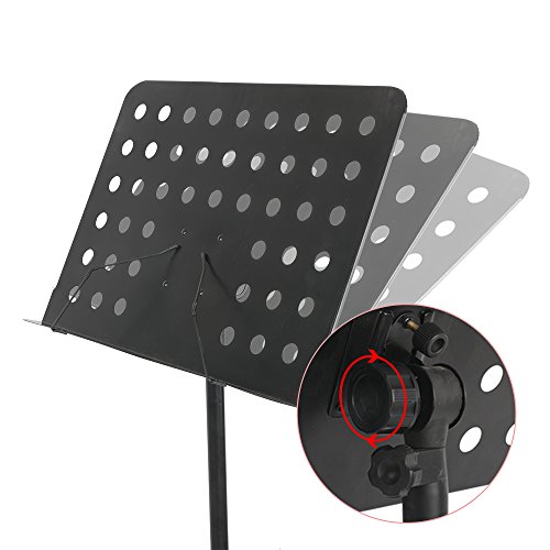 Apelila Folding Music Stand - Adjustable Tripod Stand Holder - Folding Metal Stand,Black (#1 Music Stand) - Thumbnail 2