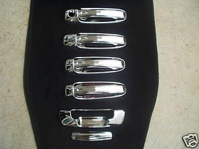 Mirror Polish Chrome Door Handle and Tail Gate Cover Combo - Dodge Ram 1500 02-08 (Passenger Side No Key Hole)