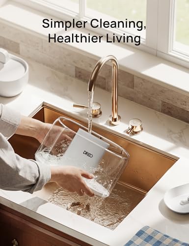 DREO Humidifier for Bedroom Baby, 4L Cool Mist Supersized Humidifiers for Home, 28 dB Quiet Air Humidifier for Room, Oil Diffuser, 36H Runtime, Night Light, Top-Fill, Easy to Clean & Fill, White