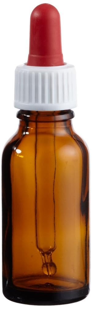 neoLab 1-7241 dropper bottle, screw pipette 20 ml, brown.