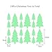 Christmas Tree Wall Decals Decorations Glow in the Dark, Feskin Window Wall Stickers for Xmas Party Kids Home Room Decor
