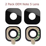 2 Pack Original Samsung Back Rear Camera Glass Lens Replacement for Samsung Galaxy Note 5 + Adhesive Tape
