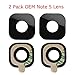 2 Pack Original Samsung Back Rear Camera Glass Lens Replacement for Samsung Galaxy Note 5 + Adhesive Tape