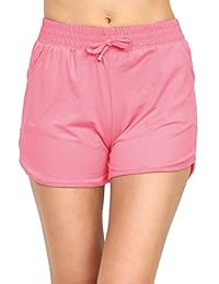 Viv Collection Shorts de verano casuales con estampado cepillado, para dama