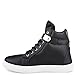 Twisted Women's Addison Faux Leather Hi-Top Fashion Sneaker with Metallic Velcro Strap