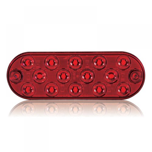 Maxxima (M63350R) Red Oval Ultra-Thin Profile LED Stop/Tail/Turn Light