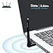 BrosTrend 650Mbps Long Range USB WiFi Adapter for Laptop, Desktop of Windows 10/8/7/XP & MAC OS X 10.14~10.9, 5dBi Antenna, 5G 433Mbps, 2.4G 200Mbps