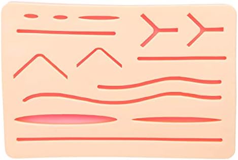 Suture Kit Skin Pad - Practice & Perfect Suturing Using a 3-Layered Suturing Simulation Skin Model - Includes How-to Stitch Up Wounds Ebook for Medical, Nurse, Vet, EMT Students, Preppers & Survival