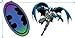 Popfunk Batman Tinted Blue Logo T-Shirt & Stickers (X-Large)
