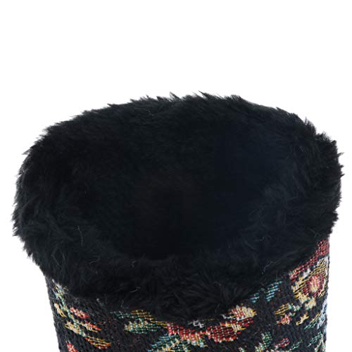 image for SM SunniMix Eyeglasses Holder Stand Case, Plush Lined Cotton Protectiv