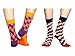 Zmart Men's 6 Pairs Casual Cotton Plaid Pattern Novelty Crew Socks A0727MC011,Multicoloured,One Size,Multicoloured,One Size