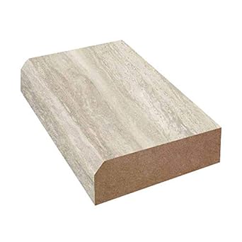 Amazon Com Bevel Edge Laminate Countertop Trim Travertine Silver