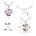 Grace Women’s Necklace,Heart Necklace,Pendant Necklace Made with Austria Crystal, Fashion Jewelry(Pink)