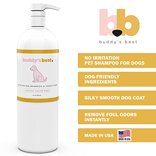 Buddy's Best Dog Shampoo for Smelly Dogs Oatmeal Dog Shampoo and
