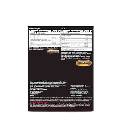 GNC Mega Men Focus and Cognition Vitapak Program, Convenient, Complete Nutrition, 3 Products in 1 Packet, Clarity, Focus, Energy, Concentration, Works on Day One, 100mg Caffeine, 30 Daily Packs