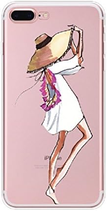 iPhone 7 Plus Case, Aorbi Creative Soft TPU Cover Cartoon Girl Pattern Back Case Protect Cover for iPhone 7 Plus 5.5 Inch Version (Style L)