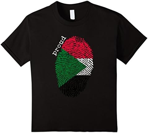 Kids Sudan flag t-shirt - Sudan National Flag 6 Black
