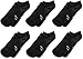 Nike Kids' Everyday Lightweight No-Show Socks (6 Pairs), Black/White, Small
