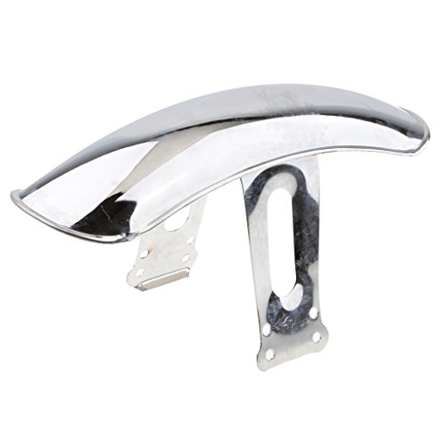 MonkeyJack Stainless Steel Front Fender / Mudguard / Mud Guard for Honda CG125 - Chrome