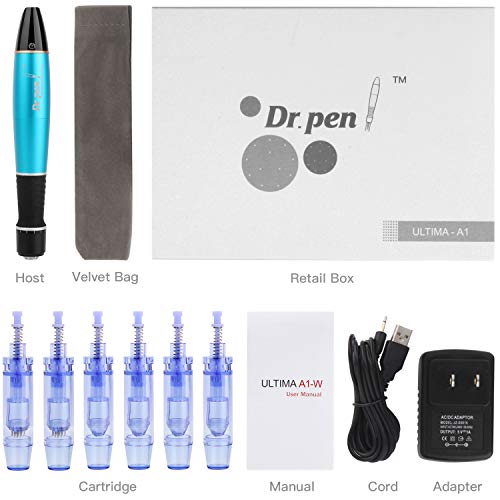 Pen Ultima A1 Professional Microneedling Pen, Wireless Electric Skin  Repair Tool Kit with Nano Replacement