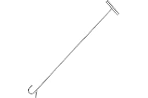 THMMN 5th Wheel Pin Puller 31" Heavy-Duty Solid Steel Chrome Plated Detachable Hook Tool for Trucker Trailer & Heavy Objects -1Pack