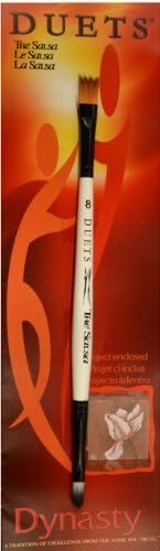 Duets by Dynasty - The Salsa - Dual Ended Brush (Wave Shader - Size 8 &amp; Large Point)
