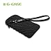 Universal Cellphone Carry Case, G-CASE Anti-Shock Wallet Case with Carry Strap Waterproof Cards Money Pocket Pouch Bag for Smartphone Apple iPhone 7 Plus iPhone 6S Plus - Medium