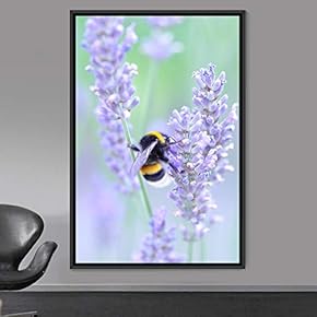 signwin Framed Canvas Wall Art Bee Expressive Farmhouse/Country...