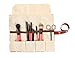 iSuperb? Cute Stationary Bag 4PCS Differently-colored Pouches Canvas Roll-up Pencil Bag Case Cosmetics Bag Pouch for Students Girls Boys (4 PCS Cartoon Roll-up Pencil Bag)