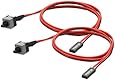 Electop 2 Pack 2 Pin SW PC Power Cable on/Off Push Button ATX Computer Switch Wire 45cm