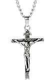 Jstyle Jewelry Stainless Steel Antique Cross Crucifix Pendant Necklace For Men 24 Inch