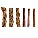 Nature Gnaws Bully Sticks Combo Pack - Premium Natural Beef Dental Bones - Long Lasting Dog Chew Treats for Aggressive Chewers - Rawhide Free
