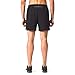 NAVISKIN Men's 5 inch Running Shorts Lightweight Quick Dry Workout Shorts Zipper Pocket Black Size XL