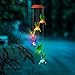 KUAHAIHINTERAL Solar Wind Chime Outdoor Mobiles Led Solar Powered Wind Chimes for Home/Party/Yard/Mother Day Yard Decoration Gifts (Style A)