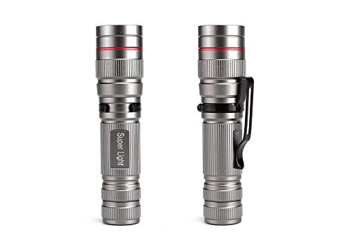 WEIKAILTD Pack of 3,Assorted Colors,300 lumens Mini LED Flashlight with three CREE T5 LED,Adjustable Focus, 3 Modes, Anodized Finish