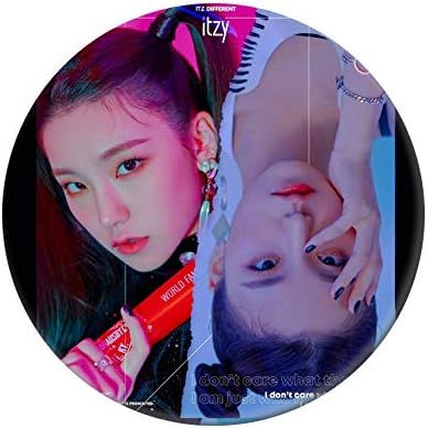 Umiusiyun KPOP ITZY Album IT’z Different Same paragraph Personalized Round Badge Super Cute Bag Pendant Boys Girls Accessories Hot Gift for Fan Valentine's Day Present
