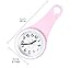 UPIT Water Drop Shape Water Resistance Clock Purple 10.5 x 4 x 21cm (4.13 x 1.57 x 8.27 inch)