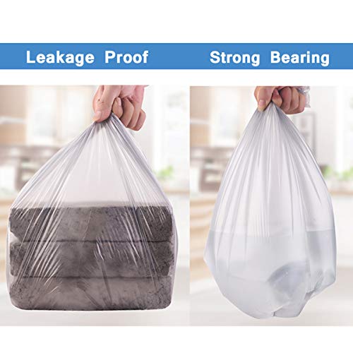2.6 gallon trash can liners,Small Grey Garbage Bags 200,Extra Strong 1 2 3 Gal Trash Bag,Fit 4.5-6 liters trash Bin Liners for Home Office Kitchen(Grey)