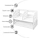 Expandable Wood Desktop Storage Organizer Multipurpose Desk Bookshelf Case Display Shelf Rack Counter Top Bookcase for Office Home (Large | White)