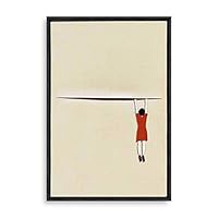 Framed Canvas Wall Art Abstract Colorful Canvas Prints Home Artwork Decoration for Living Room,Bedroom - 16x24 inches