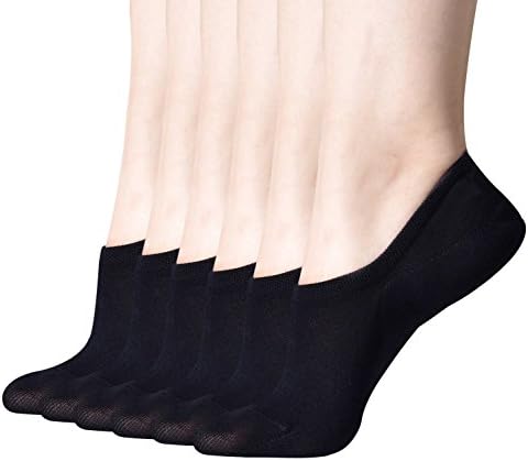 No Show Socks for Women,1-12 Pack Casual Low Cut Sock Liners With Non Slip Grips Women's Cotton Invisible Socks