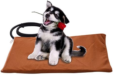 Foerteng Pet Heated Pad Waterproof Electric Warming Pads Pet Bed Blanket Mat Cushion with Soft Removable Cover, Automatic Constant Temperature