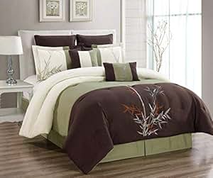 Amazon.com: Masterplay 8 Piece Oversize Brown/Beige/Sage