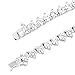 Bling Bling NY Mens One Row Silver Finish Lab Created Diamonds 4MM Thick 3 Prong Stone Tennis Necklace Chain 18-24 Inches